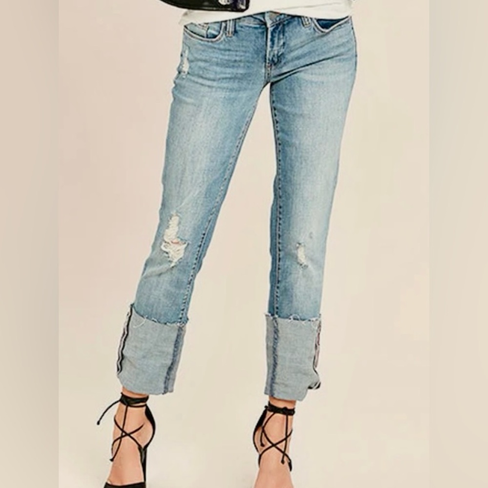 Blank NYC Deep Cuff Straight Jeans  Size 26